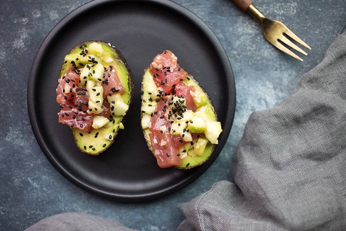 poke bowl recept kip, poke bowl recept tonijn, poke bowl recept zalm